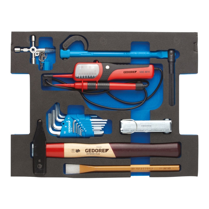 Gedore 2940604 1100 CT2-03 Sanitary ware assortment in 2/2 L-Boxx 23-parts