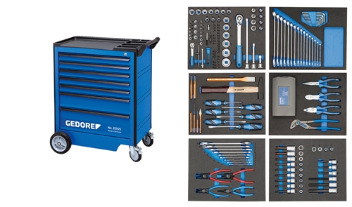 Gedore 2980290 2005 TS 190 Tool trolley 190-piece