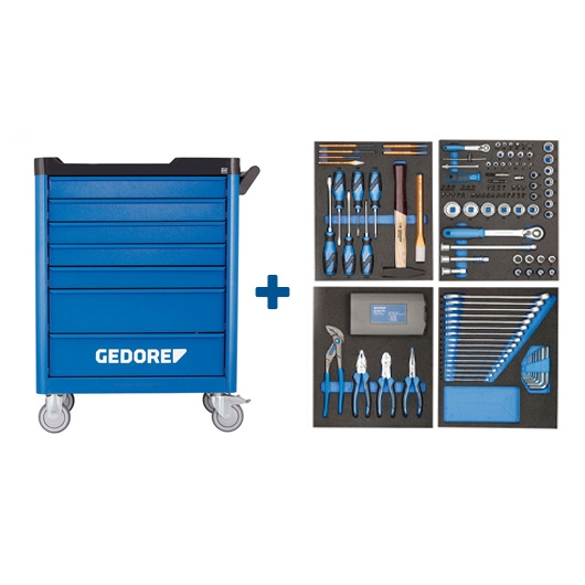 Gedore 2980312 WSL-L-TS-147 Tool trolley 147 pcs