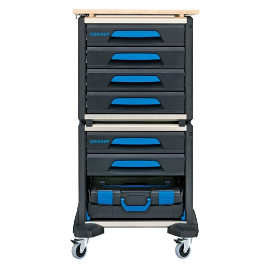 Gedore 3005186 1110 WMW-S-02 Modular tool trolley WorkMo B2 72-piece