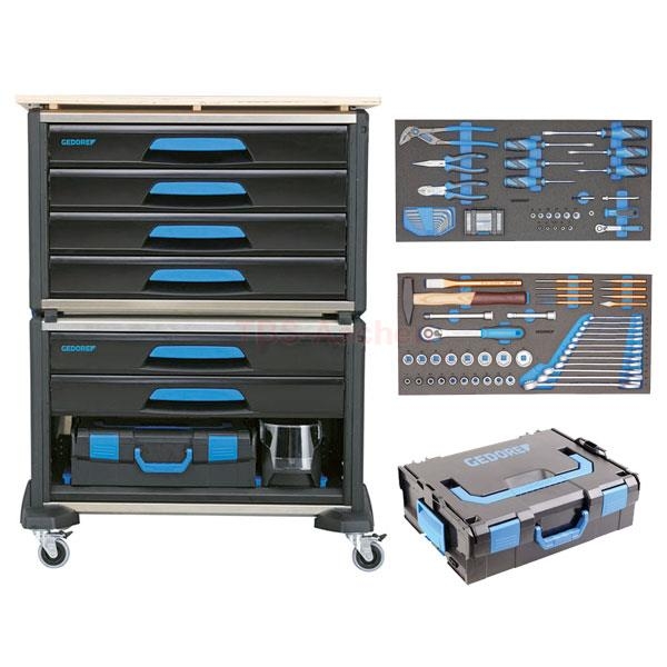 Gedore 3005194 1110 WMW-S-03 Modular  Tool trolley WorkMo B3 110-Piece