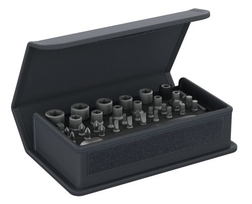 Gedore 3085015 TC 666 MU-20 Bit Bit Wrench Set 1/4" 35-Piece in Case