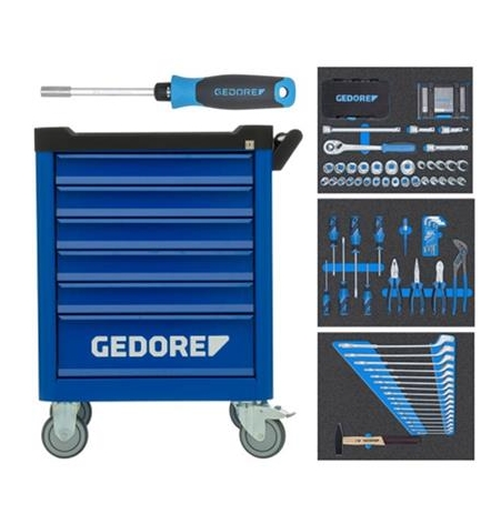Gedore 3100197 WSL-M-TS-172 Tool trolley 172-piece
