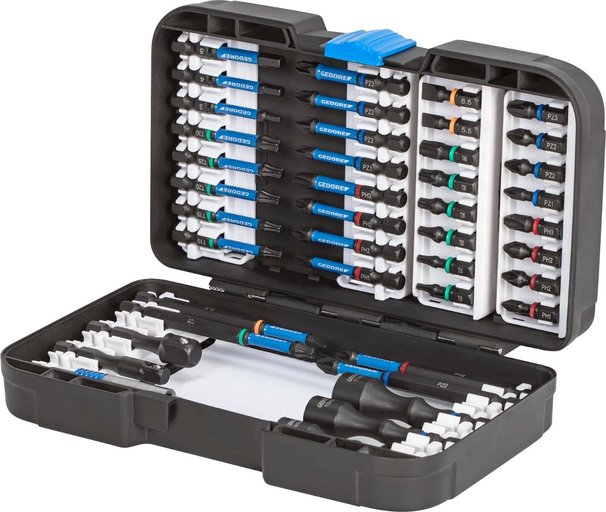 Gedore 3100316 666-042 TORSION BIT-SET 42-Piece