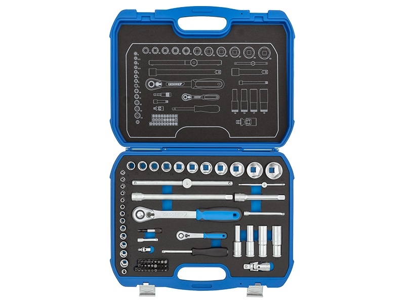 Gedore 3108902 19 BMC 20 Socket set 1/4" 1/2" 69-piece