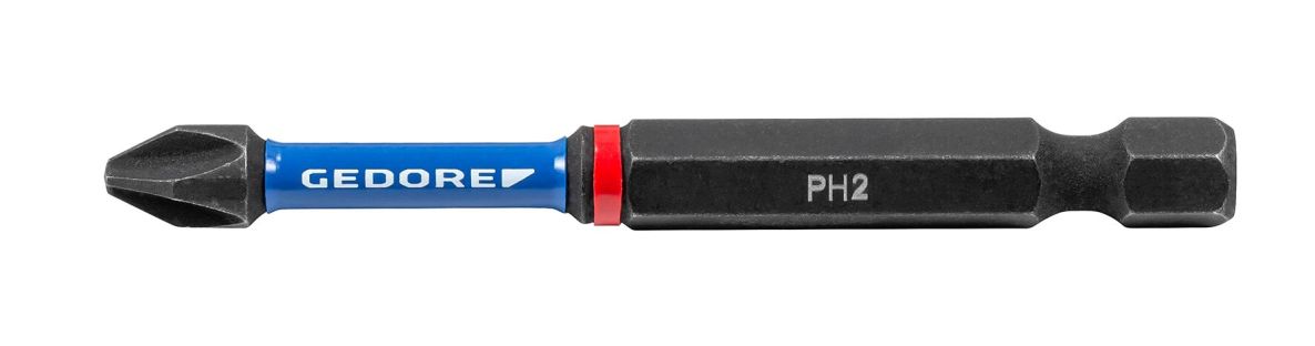 Gedore 3517616 666 TR70 PH1-02 Torque bit set 1/4" PH 1 70 mm 2-piece