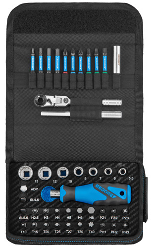 Gedore 3543889 Ready to Fix Bit socket wrench set 43-piece in case