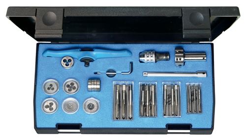 Gedore 1939068 8553 Thread cutting kit for internal / external thread M3-M6