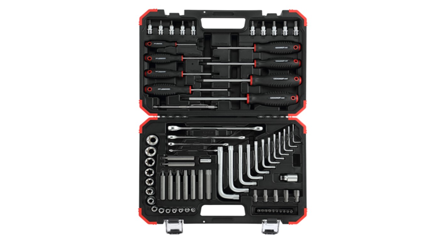Gedore RED 3301575 R68003075 Screw Tool Set TX 1/4" 75 piece