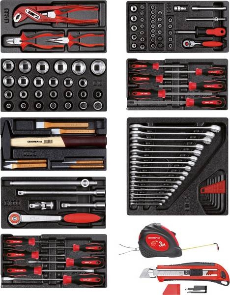 Gedore RED 3301656 R21010001 Tool set 8 x CT modules 119 pcs
