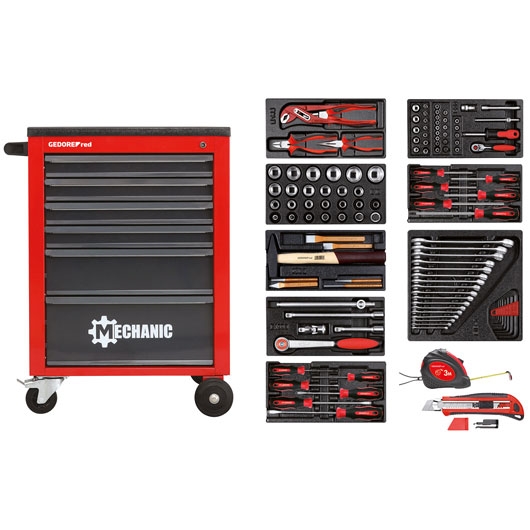 Gedore RED 3301667 R21560001 Tool trolley MECHANIC 119-piece