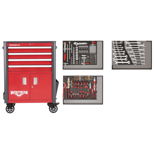 Gedore RED 3301689 R22041004 Tool trolley WINGMAN 129-piece