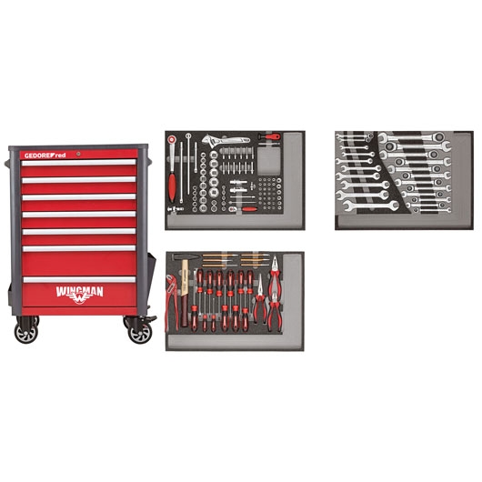 Gedore RED 3301694 R22071004 Tool trolley WINGMAN 129-piece
