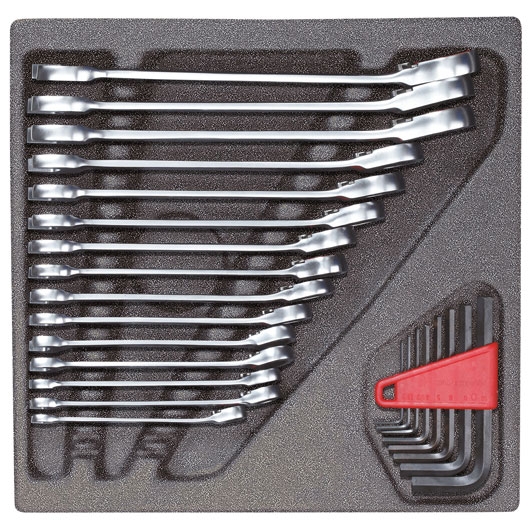 Gedore RED 3301700 R22250001 Socket Wrench + Allen key set 24-parts