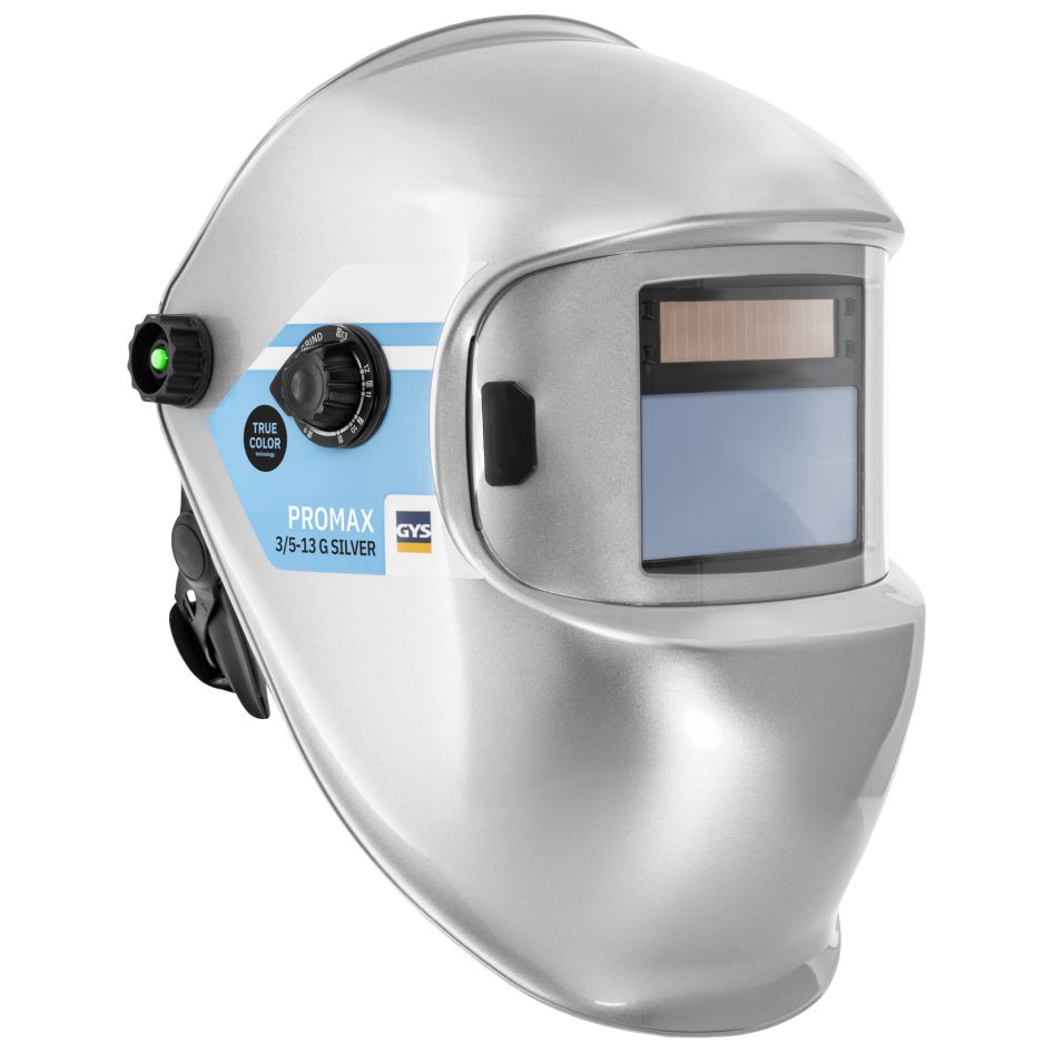 Gys 5193045774 LCD Promax 9-13 G True Color Silver Welding Helmet