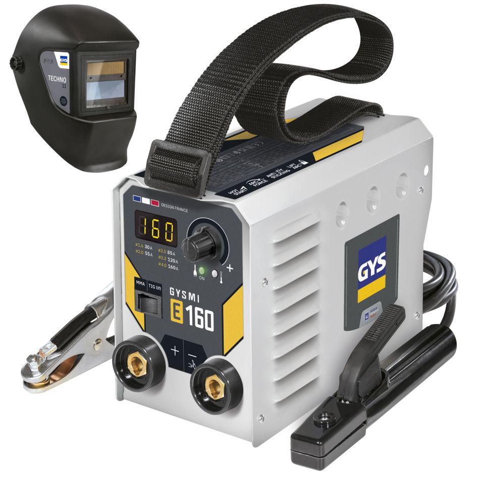 Gys 5192083783 GYSMI E160 Welding Inverter + LCD Techno 11 True Color Welding Helmet