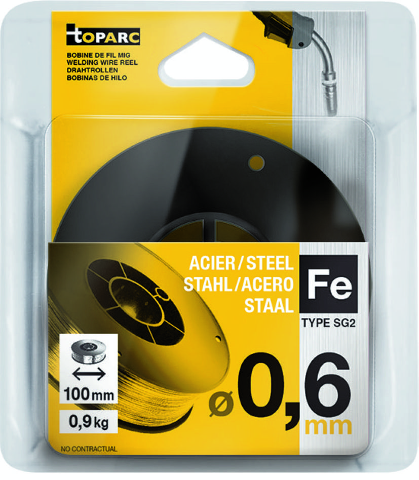 Gys 5193086593 Welding wire steel G3SI1 Ø0,6 mm wire spool S100 0,9kg