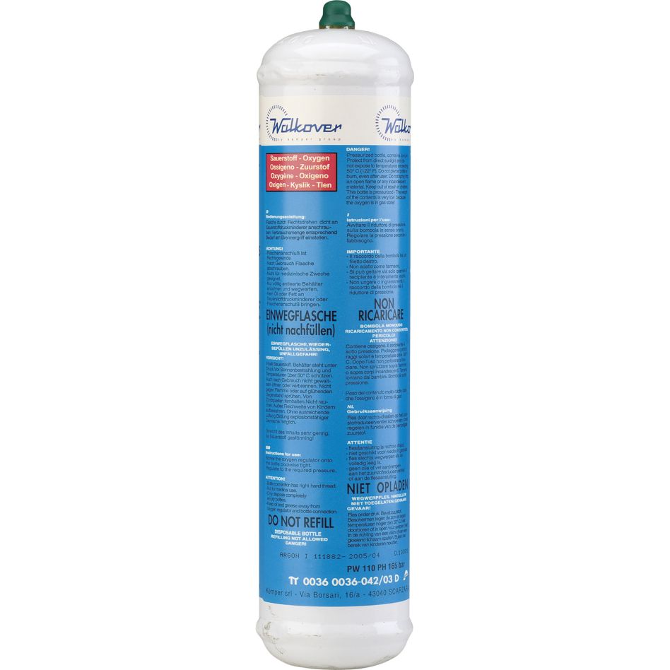Gys 5193040458 Oxygen bottle 110L not refillable