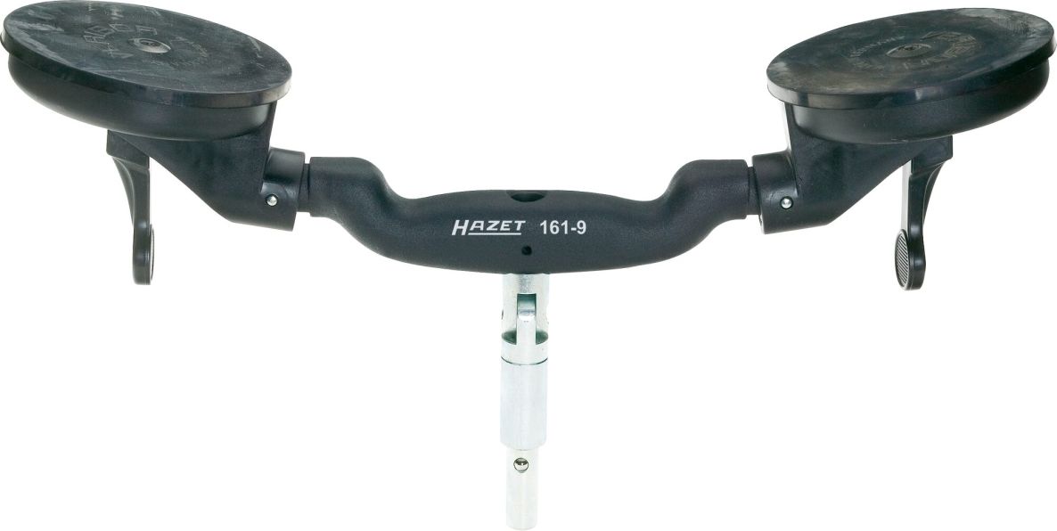 Hazet 161-9 Double suction lifter with hinge and swiveling suction cups, 120 mm in diameter
