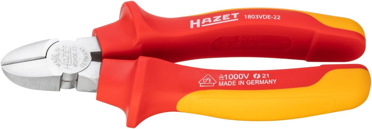 Hazet 1803VDE-22 Insulated side cutter, 160 mm long
