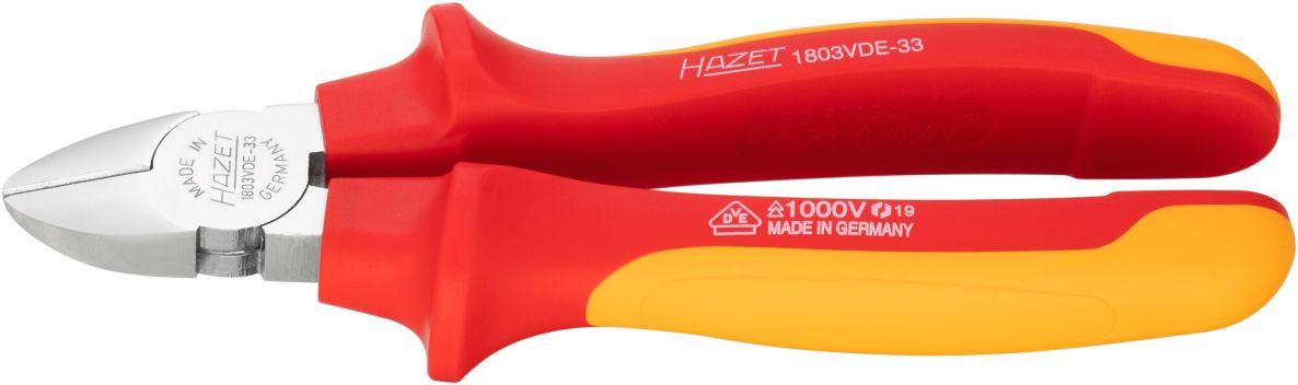 Hazet 1803VDE-33 Insulated side cutter, 180 mm long