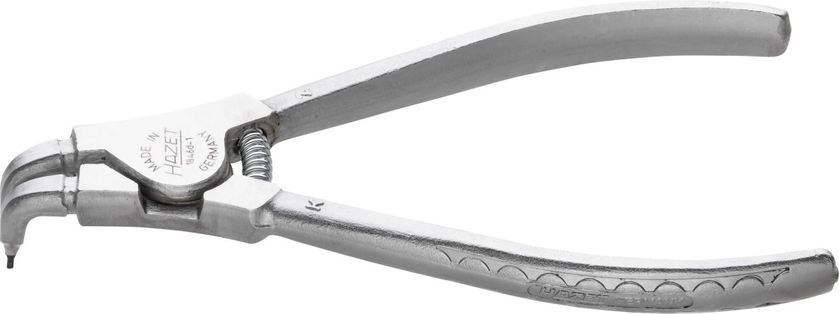 Hazet 1846D-1 Pliers for retaining rings, length 140 mm, for outer retaining rings 10&ndash;25 mm, curved