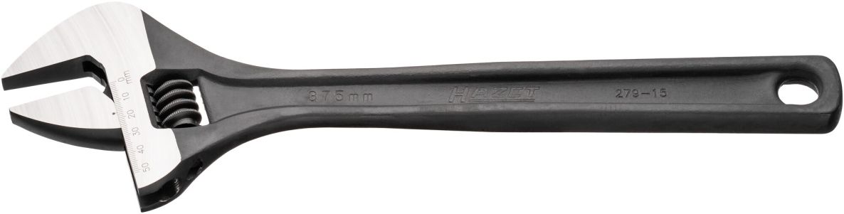 Hazet 279-15 Adjustable single-jaw wrench; Hexagonal outer profile; Clamping range: 51 mm