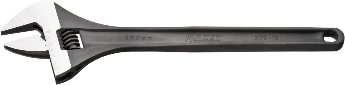 Hazet 279-18 Single-jaw adjustable wrench; Hexagonal outer profile; Clamping range: 60 mm