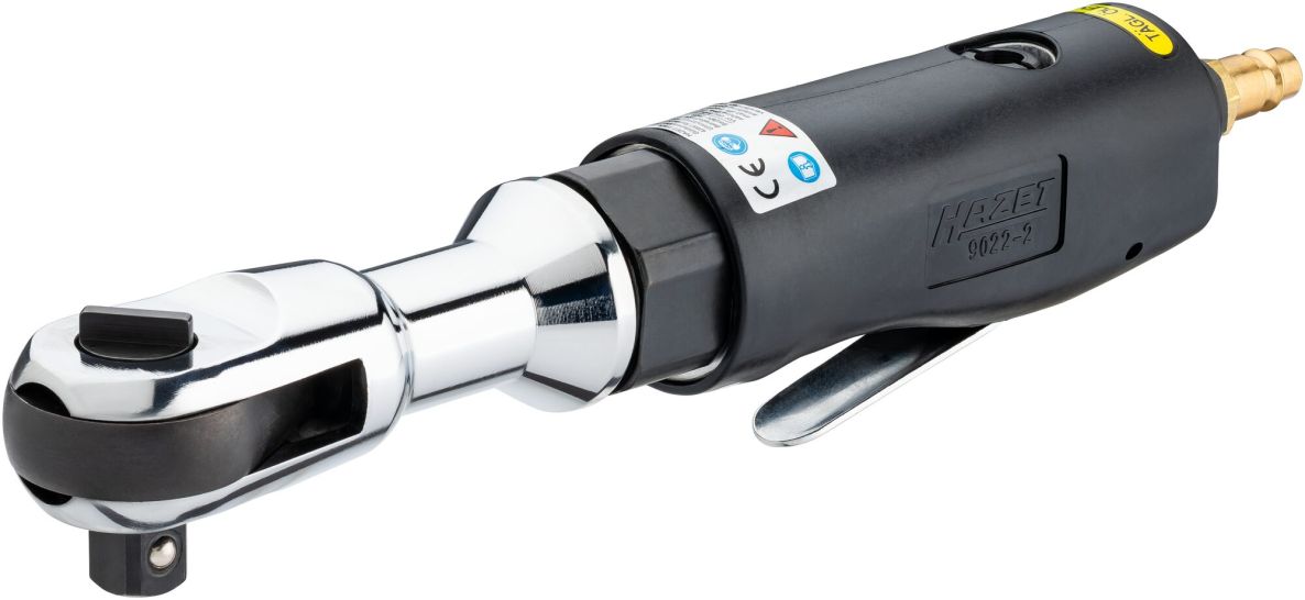Hazet 9022-2 Pneumatic Ratchet Screwdriver, 1/2" square drive, solid, 270 mm long