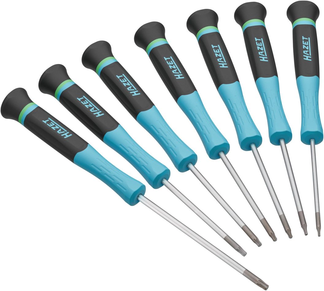 Hazet 811EL-T/7 Electronics Screwdrivers, Internal TORX® Drive, 7-Piece Set