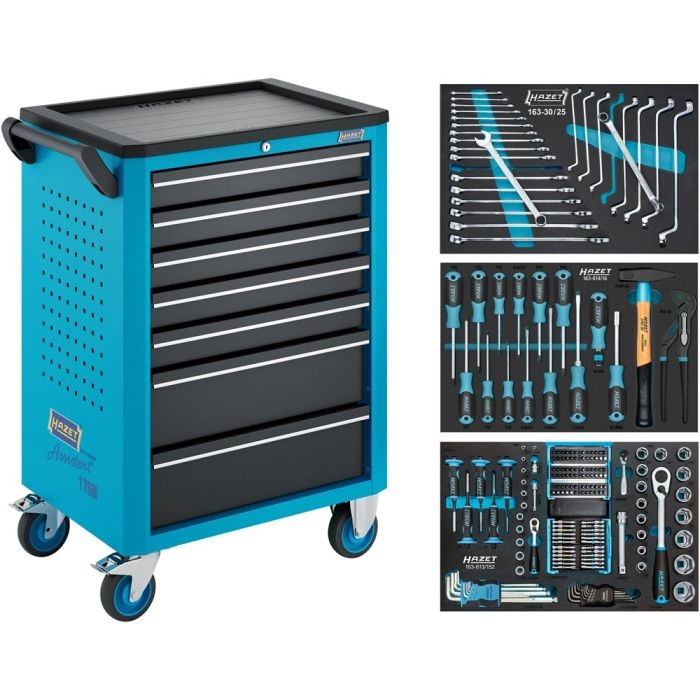 Hazet 176N-7/193 Tool trolley filled | 193-piece