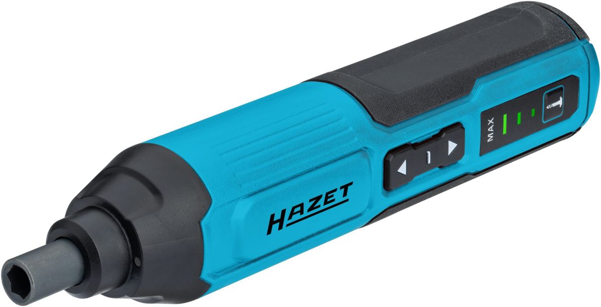 Hazet 9230B-2 Cordless Screwdriver, 1/4" Hex Socket, 5 Nm, 1x 4V Internal Battery, and USB-C Charger
