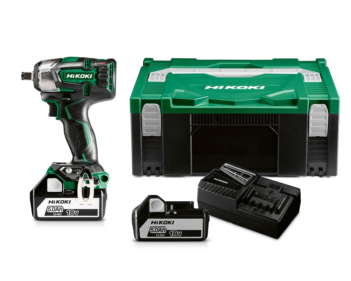 HiKOKI WR18DHWPZ impact nutrunner 18 volts 5.0 Ah Li-ion in Hikoki System Case II