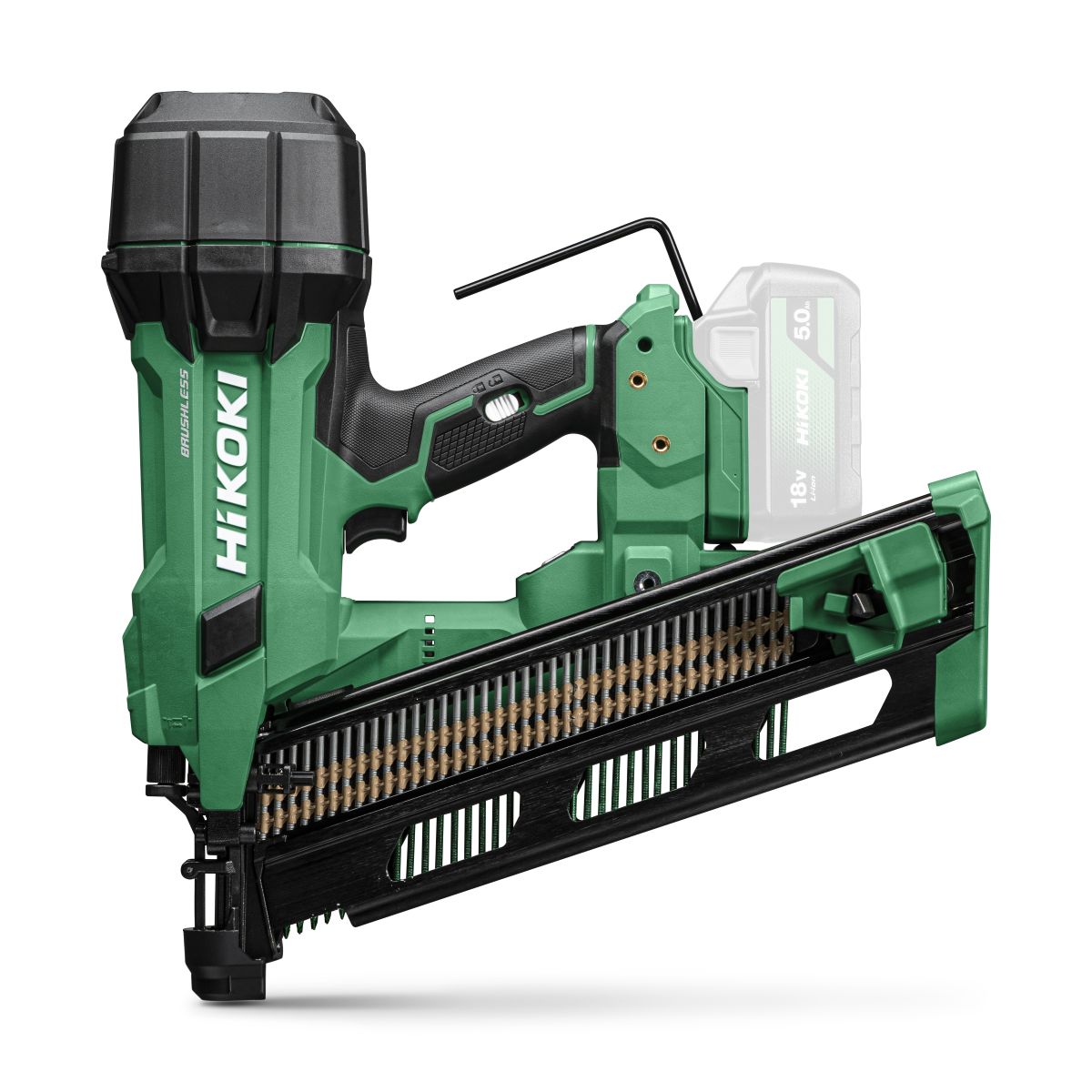 HiKOKI NR1890DRAW9Z Cordless nailer 18V, R20-90 nails, excl. charger and battery in HSC IV case