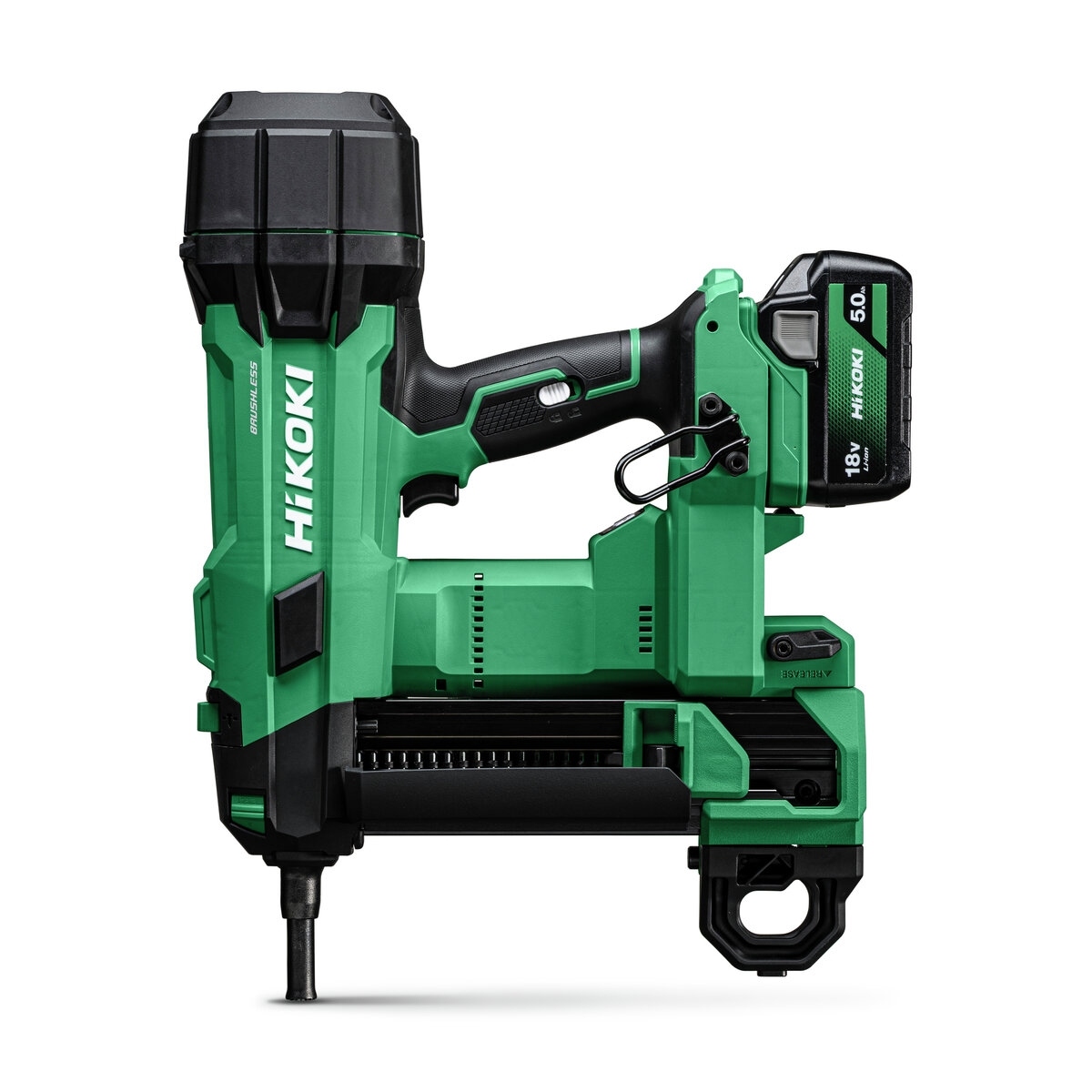 HiKOKI NC1840DAWQZ Battery powered concrete fitter brushless 2x 18V 5.0Ah battery and charger in case