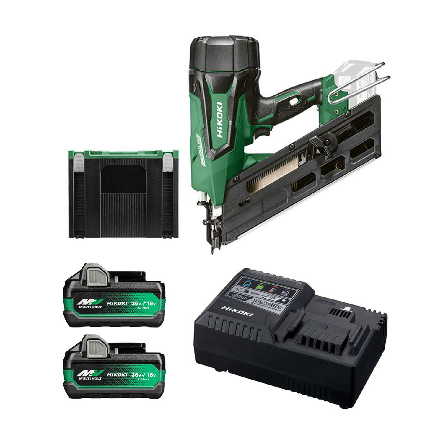 HiKOKI NR1890DCAW-set Accu Tacker 50-90mm 18 Volt 5.0Ah Li-Ion in HSC IV case