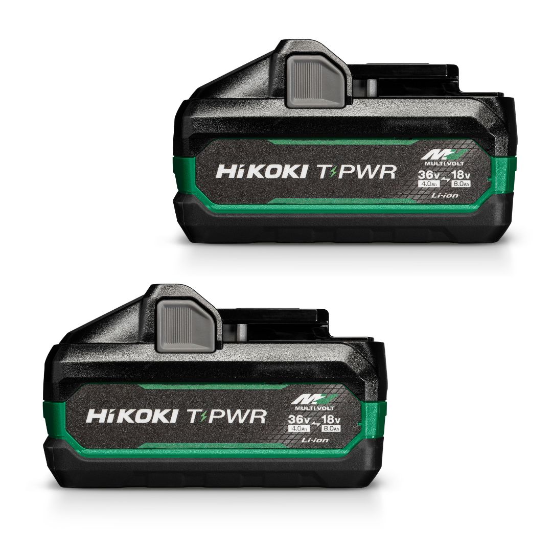 HiKOKI Accessories 381993 Twinpack 2 x BSL3640MVT Acco Multivolt 36V 4.0Ah/18V 8.0Ah Li-Ion