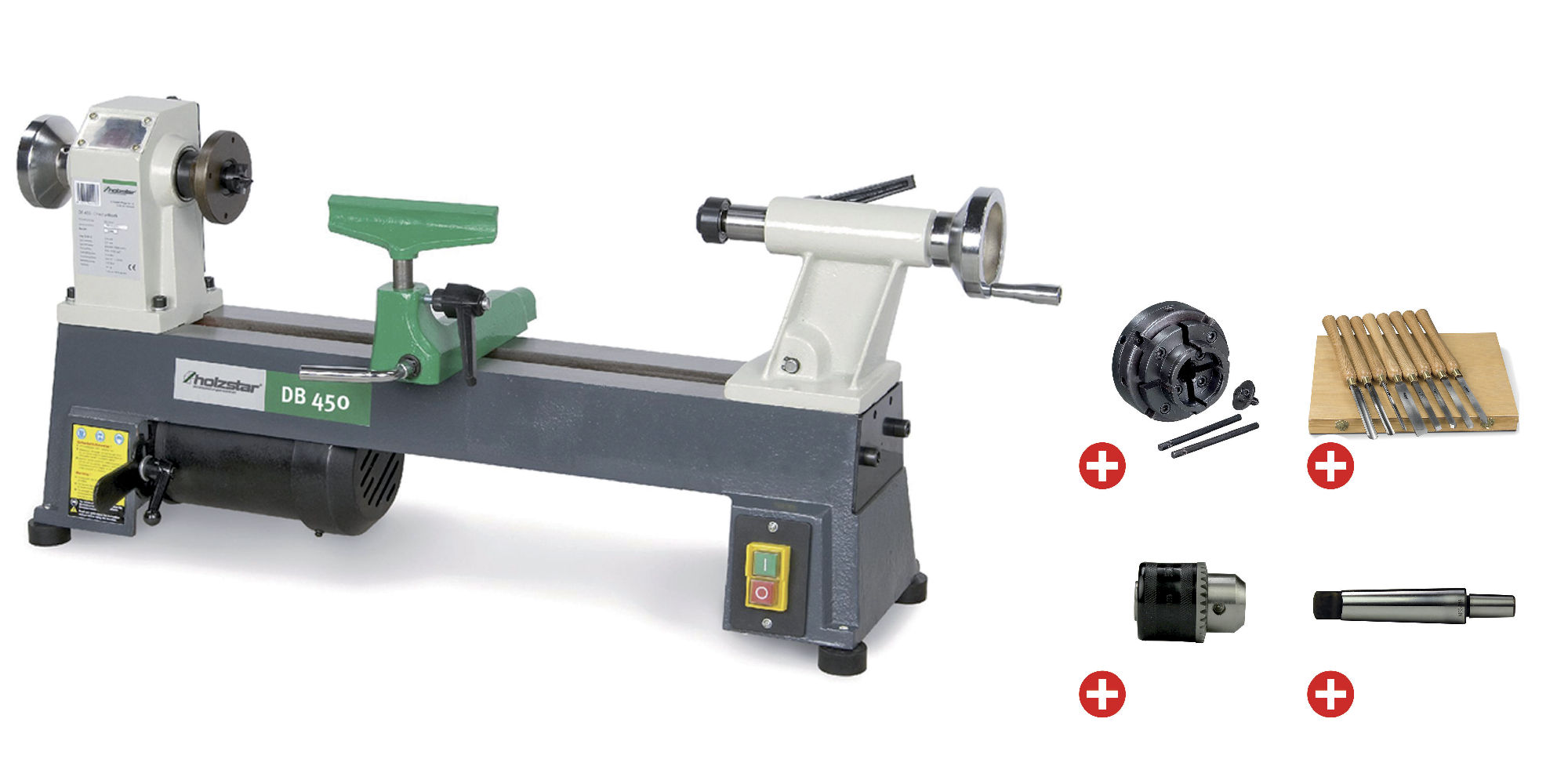 Holzstar 795920450 DB450 PACK Pack wood lathe DB450