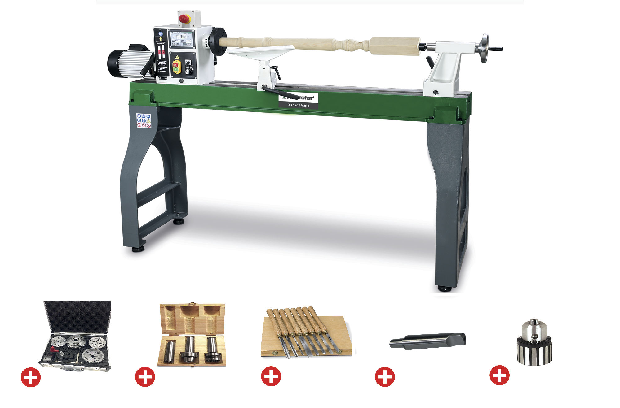 Holzstar 795921202 DB1202VARIO PACK Wood lathe 1185 mm