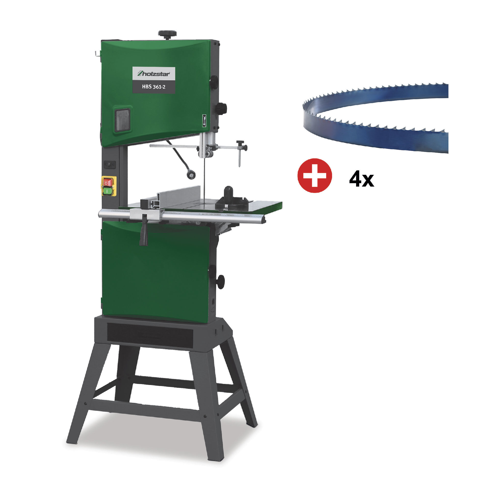 Holzstar 7159024361 HBS361-2 Pack Band saw machine 1100 watts