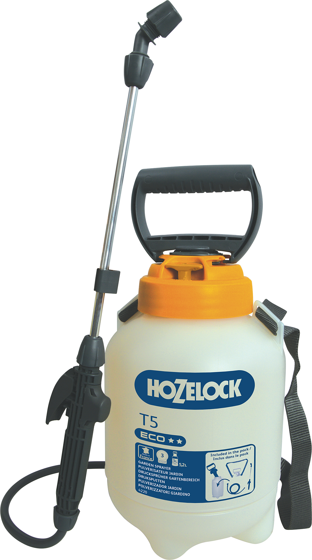 Hozelock 100-003-484 T5 Pressure sprayer 3l capacity up to 150 m²