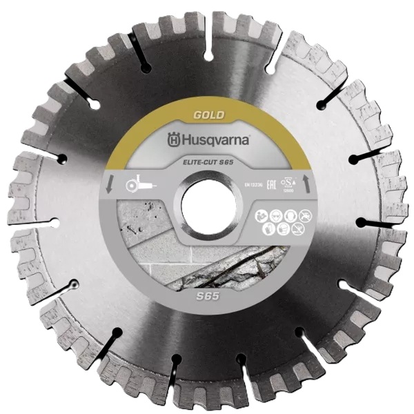 Husqvarna 579805180 ELITE-CUT S65 Diamond saw blade dry Abrasive 230 mm