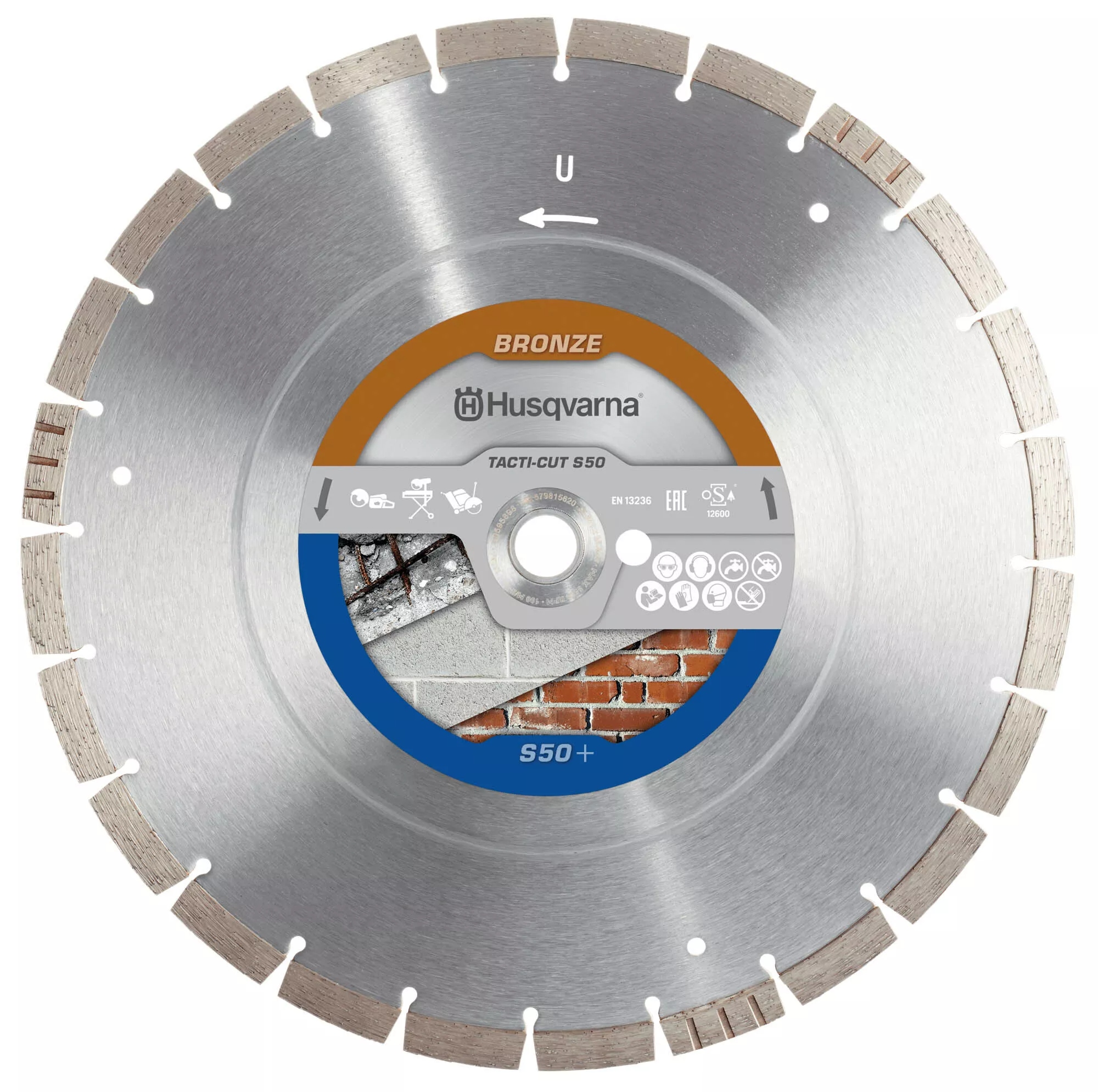 Husqvarna 579815630 Tacti-Cut S50 Plus Concrete Diamond Saw Blade 400 x 25.4/20 mm Wet and Dry