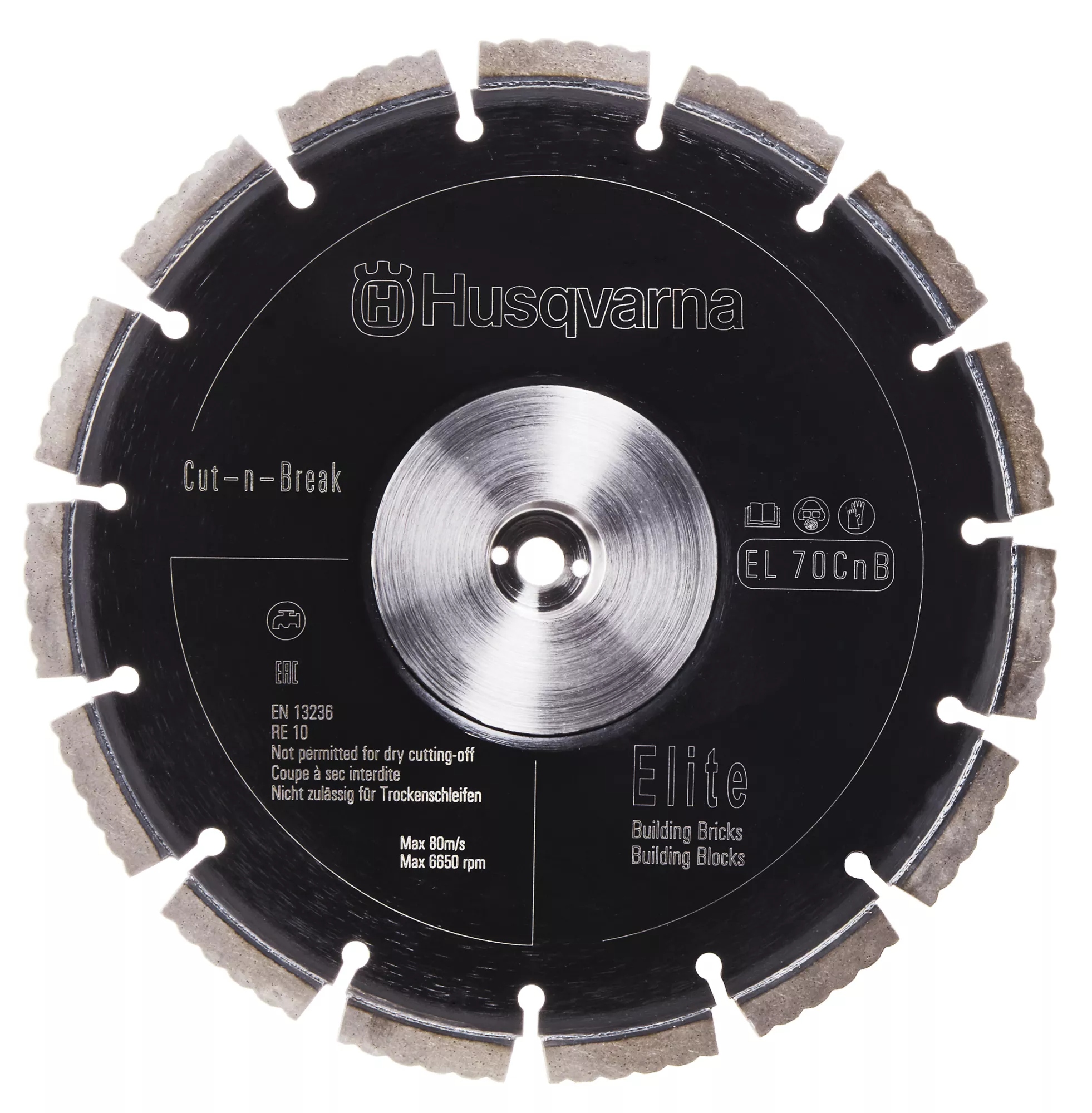 Husqvarna 597808301 EL 70 CNB Cut-n-Break Diamond saw blades 2 pcs.