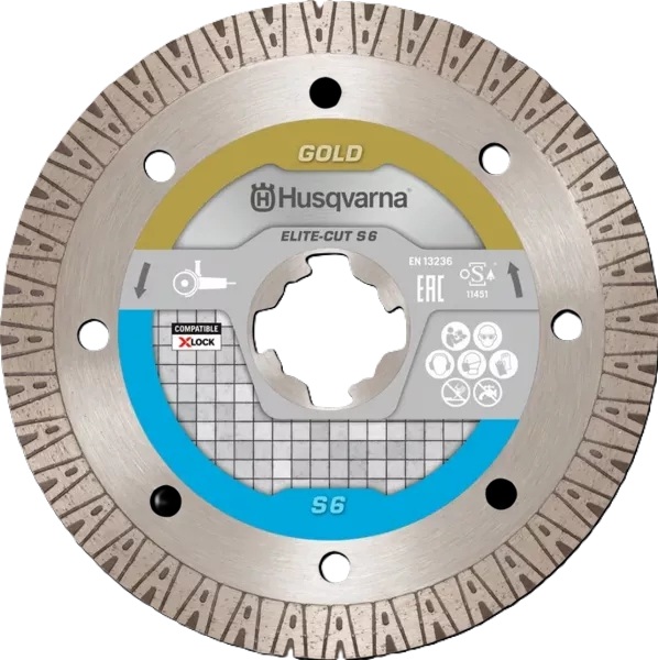 Husqvarna 579818842 ELITE-CUT S6 Diamond saw blade dry Tiles 125 mm (X-LOCK)