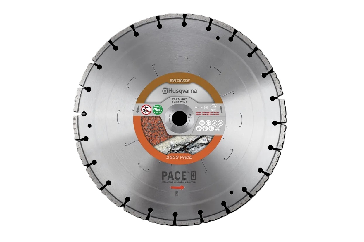 Husqvarna 529663901 Tacti-Cut S35 S BAT Diamond saw blade wet/dry Universal 350x25.4 mm