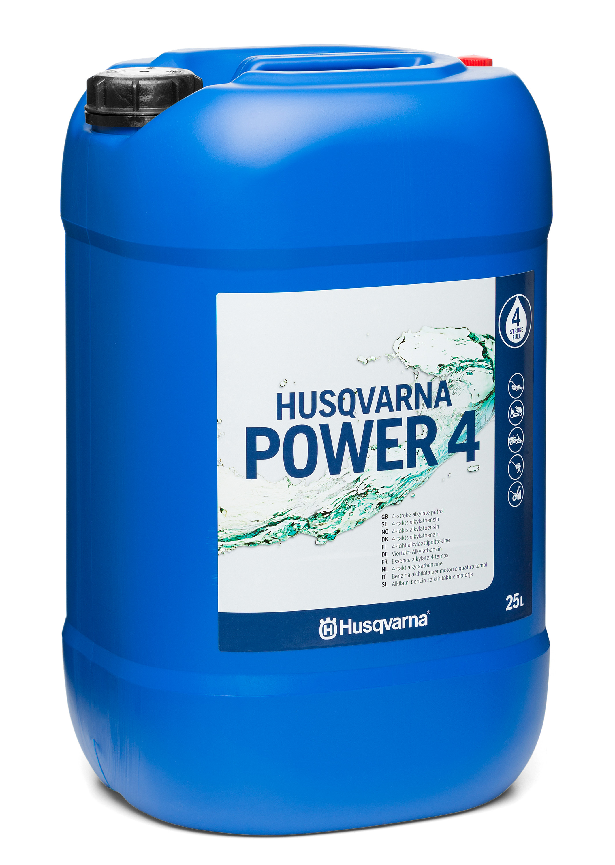 Husqvarna 583955902 FUEL 4T Power 4 4-stroke Fuel alkylate gasoline 25 jerry can.
