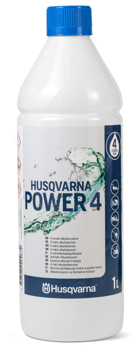 Husqvarna 589227901 FUEL 4T Power 4 4-stroke Fuel alkylate gasoline 1 l bottle