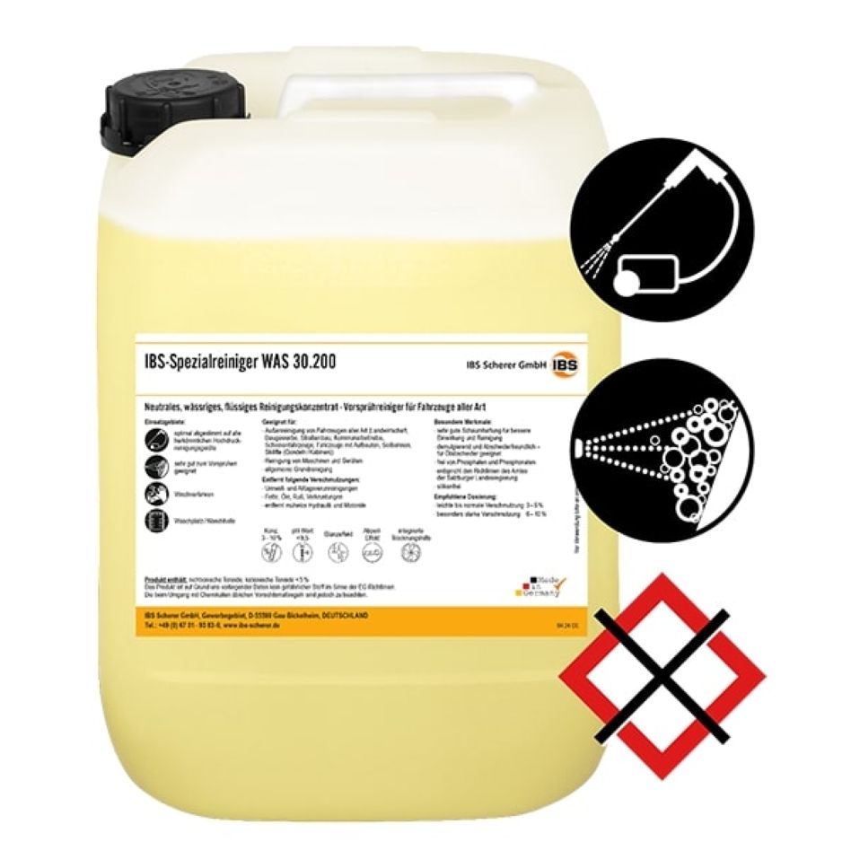 IBS Scherer 2050500 Special cleaner WAS 30.200, 20 liter jerrycan