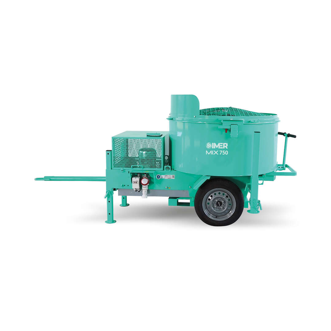 Imer 1194637 MIX 750 Forced mixer electric on wheels 750 liters 400V